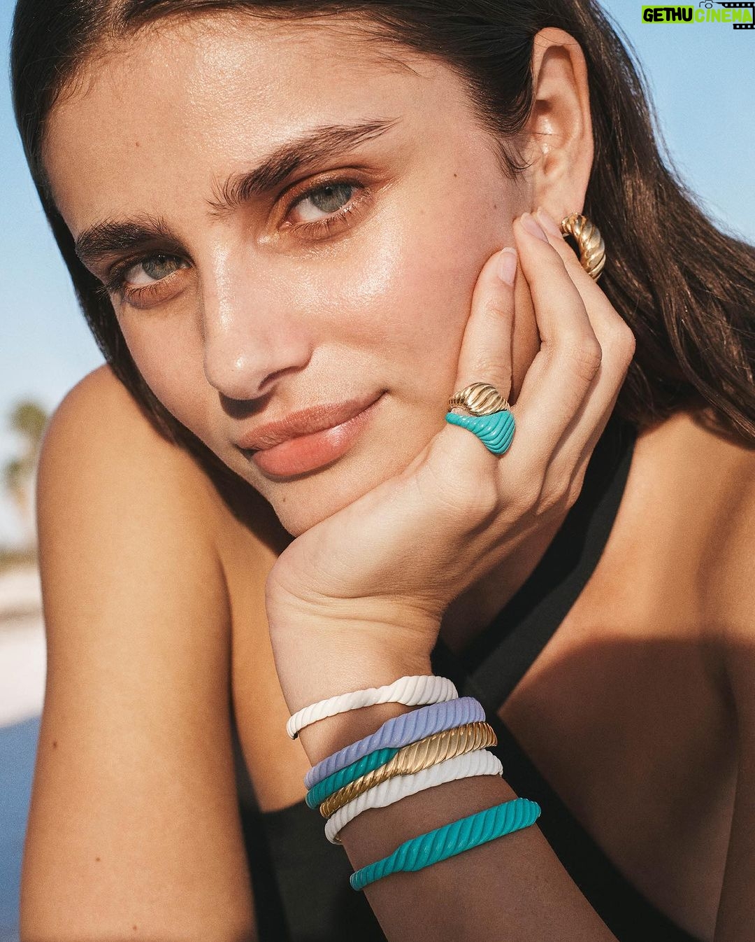 Taylor Hill Instagram - Summer in DY. @davidyurman #DavidYurman #DYSculptedCable