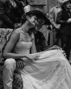 Taylor Hill Instagram - The American West, 
My home and my inspiration in so many things. Fashion, my sense of style, and design in my home. This was a dedication to how and where I was raised. 
Thank you @cedarandpines  and @ravenrosefilms For capturing the essence of my world so beautifully 
And thank you @_houseofflora_ For making the most perfect dress to embody how I wanted to feel throughout this weekend ✨🤍