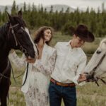Taylor Hill Instagram – The American West, 
My home and my inspiration in so many things. Fashion, my sense of style, and design in my home. This was a dedication to how and where I was raised. 
Thank you @cedarandpines  and @ravenrosefilms For capturing the essence of my world so beautifully 
And thank you @_houseofflora_ For making the most perfect dress to embody how I wanted to feel throughout this weekend ✨🤍