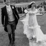 Taylor Hill Instagram - @taylor_hill and Daniel Fryer are married! The couple worked with Hanna Peterson of @table6productions to plan their wedding weekend, held at Devil’s Thumb Ranch in Colorado. “As much as I travel for work—I have literally been [going] non-stop since the age of 14—Colorado has always been my constant, my rock, my home, and my heart. That is until I met Danny. Danny makes me feel home wherever we are. I wanted to share this once-in-a-lifetime moment with all our loved ones in my constant, favorite place, Winter Park, Colorado,” shares the bride. Tap the link in our bio to see exclusive photos from the couple's Western-inspired wedding. Photos: @cedarandpines