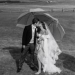 Taylor Hill Instagram - @taylor_hill and Daniel Fryer are married! The couple worked with Hanna Peterson of @table6productions to plan their wedding weekend, held at Devil’s Thumb Ranch in Colorado. “As much as I travel for work—I have literally been [going] non-stop since the age of 14—Colorado has always been my constant, my rock, my home, and my heart. That is until I met Danny. Danny makes me feel home wherever we are. I wanted to share this once-in-a-lifetime moment with all our loved ones in my constant, favorite place, Winter Park, Colorado,” shares the bride. Tap the link in our bio to see exclusive photos from the couple's Western-inspired wedding. Photos: @cedarandpines