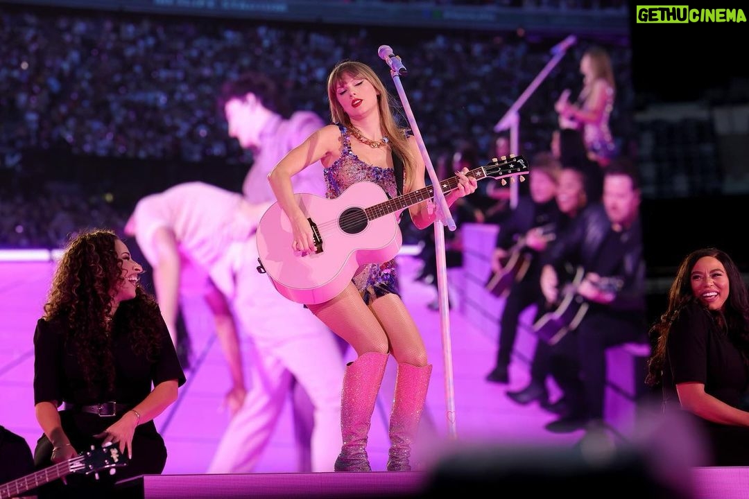 Taylor Swift Instagram - Last night in Jersey was π€―πππͺπβ¨π₯ !!! The way the whole stadium screamed when Ice literally popped up unannounced π- Getting to world premiere the Karma music video I directed with my dancers who were in it - Playing Getaway Car with Jack and hearing everyone shout the lyrics - I love you @icespice I love you @jackantonoff I love you all in that crazy crowd last night - canβt wait to get back out there tonight βΊοΈ π·: @kevinmazur / @gettyimages / @mattswen