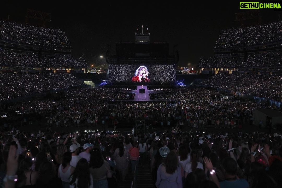 Taylor Swift Instagram - Even though we have one last show in Nashville tonight I just have to post these photos causeeeee… it’s been WILD. I got to announce Speak Now (my version) is coming on 7/7, got to perform ‘Nothing New’ with boss genius/baby angel face @phoebebridgers for the first time, and have been so moved by these beautiful, generous Nashville crowds!!!! I just can’t believe it. PS I know there’s talk of a rainy weather vibe tonight but I’m ready to play, see you sooon!! 😘😘😘💜💜💜 📷: @johnshearer / @gettyimages
