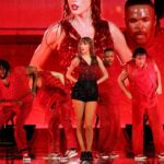 Taylor Swift Instagram - WELL. We had our first rain show of The Eras Tour. And it was SO MUCH FUN. The dancers, band, crowd and I all pretty much turned into little kids joyfully jumping in puddles all night. I wanted to thank the crowd again for waiting for the weather to clear. And my amazing crew for keeping the stage, lighting and equipment all dry and working so we could play. That was a late, great night I won’t forget. 🥹 📷: @johnshearer / @gettyimages