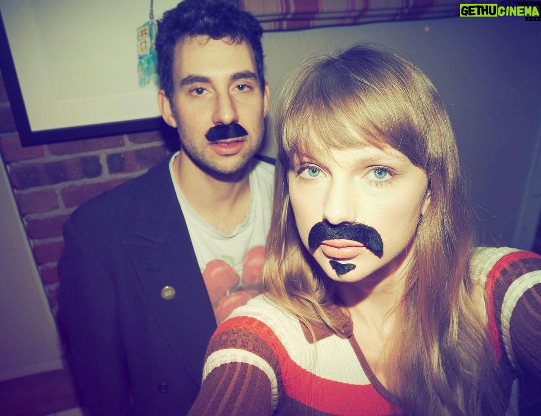 Taylor Swift Instagram - Midnights is a wild ride of an album and I couldn’t be happier that my co pilot on this adventure was @jackantonoff. He’s my friend for life (presumptuous I know but I stand by it) and we’ve been making music together for nearly a decade HOWEVER… this is our first album we’ve done with just the two of us as main collaborators. We’d been toying with ideas and had written a few things we loved, but Midnights actually really coalesced and flowed out of us when our partners (both actors) did a film together in Panama. Jack and I found ourselves back in New York, alone, recording every night, staying up late and exploring old memories and midnights past. We were so lucky to also work with our brilliant collaborators @sam_dew, @sounwave, Lana Del Rey, @jahaansweet, @keanubeats, William Bowery, and @zoeisabellakravitz. @sharp_stick was our excellent engineer. The wonderful and wise @bethgarrabrant took the album photographs. Midnights is a collage of intensity, highs and lows and ebbs and flows. Life can be dark, starry, cloudy, terrifying, electrifying, hot, cold, romantic or lonely. Just like Midnights. Which is out now