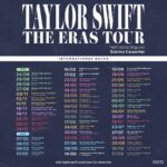 Taylor Swift Instagram - EXCUSE ME HI I HAVE SOMETHING TO SAY 🙋‍♀️ I can’t wait to see so many of you on The Eras Tour next year at these new international dates! Visit TaylorSwift.com/tour for more information on your registrations, pre-sales and on-sales!!