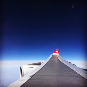 Ted Kravitz Instagram - Long journey home on a slow plane: Nagoya-Tokyo-Zurich-London, Swiss A340-300