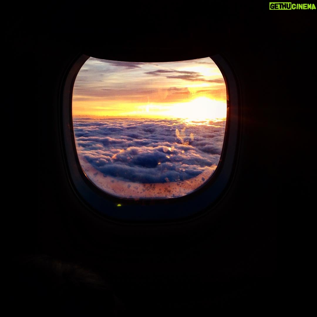 Ted Kravitz - 448 Likes - Sunset from an Embraer.