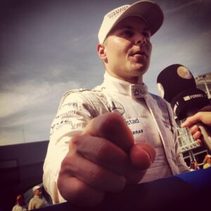 Ted Kravitz Instagram - Front row hands. Valtteri Bottas, Germany 2014