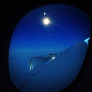 Ted Kravitz Instagram - Dawn breaks over Krasnoyarsk, a full moon & LH A380 D-AIME