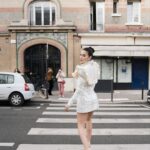Tessa Brooks Instagram – An incredible Paris couture week with @hautecoutureweek #HauteCoutureWeek 🩶 the start of many posts from this trip 📸: @annamuradas Paris, France