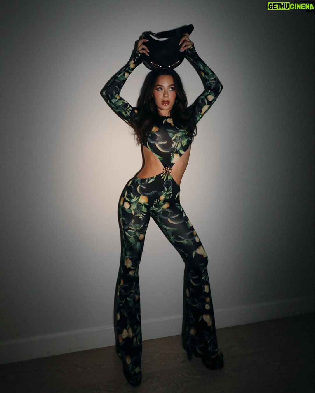 Tessa Brooks Instagram - night out in my @robertocavalli 🍋 #RobertoCavalli #RobertoCavalliWildHolidays