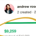 The Gregory Brothers Instagram - Andrew is BEAMING 🌞 bc his @kickstarter is 92.59% funded! Link in bio to get him over the hump today rocket 🚀🚀🚀We can’t wait for you all to hear this album - no go back into your hole to keep editing the music videos for the album, Andrew!! Oh he’s also beaming bc it’s the 10th anniversary of him meeting Casey AND bc he got to wear his fav green shirt today.
