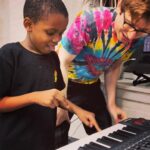 The Gregory Brothers Instagram - 🌽🎹♥️Tariq aka Corn Kid meeting Michael for the 1st time & learning how to play ‘It’s Corn’ ♥️🎹🌽 Right now the ONLY place to follow Tariq is on TikTok at /kornboyofficial