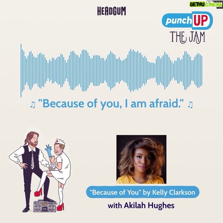 The Gregory Brothers Instagram - swipe RIGHT to hear the most specific song complaint in the history of humankind, and also possibly the best? Akilah Hughes DISHES on Kelly Clarkson’s ‘Because of You’ and sets us up for a Punch Up with zero uses of the consonant “k.”