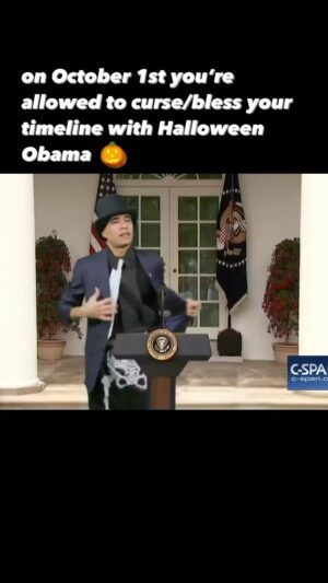 The Gregory Brothers Instagram - shoutout to @livingtombstone for the best Halloween remix OF ALL TIME. and to @tomscottgo for sneaking into the press gaggle to record this 📸 🎃