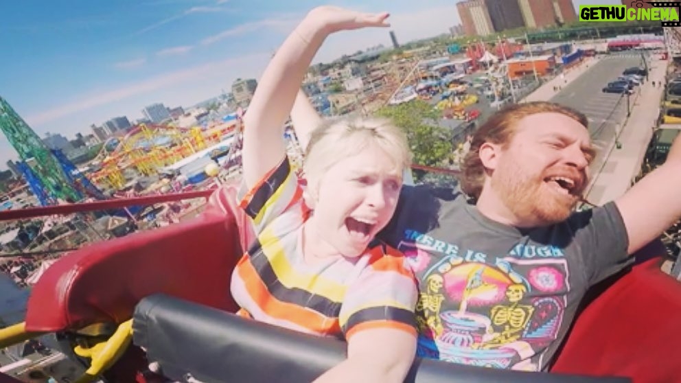 The Gregory Brothers Instagram - 🧨New solo album🧨Link in biooooooooo🧨 After years of hard work, Andrew is putting out a new solo album! It absolutely slaps, so to celebrate he rode on the back of a roller coaster. Jk he is on the roller coaster bc he snuck on a camera to shoot a lip sync for one of his rad music videos. Please click the link in the bio to sign up for his Kickstarter campaign!