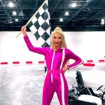Tia Kofi Instagram - Start Your Engines 🏁 Had a brilliant time in my Mama Ru inspired look with @bluhydrangea_ @iamblackpeppa and @veronicaqween filming Game On for @bbccin at @chaos.karts! Vroom vroom! #dragraceuk #dragrace #rpdr #childreninneed Mario Kart