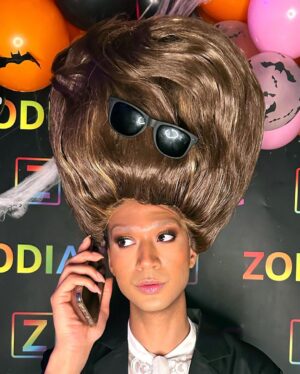 Tia Kofi Instagram - Yinrun to Winrun! 🕶️
.
.
.
Hair by @brightonbirdcage 
#halloween #bbuk #dragraceuk