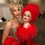 Tia Kofi Instagram - Drag Con Day Two 👑 A fabulous final day at @rupaulsdragcon with wonderful people wearing my Meet the Queens look for UK versus the World! A huge thanks to everyone who worked on the booth and all the gorgeous people I got to meet! Corset @misty_couture Skirt @liquorice_original @liquorice_black Hair @styledbyvodka #dragrace #dragraceuk #dragqueen ExCeL London