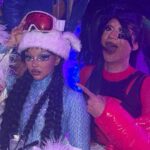 Tia Kofi Instagram - Y2Slay 🎂 Happy birthday to the queen @jadethirlwall and thank you for a gorgeous evening! I’m serving a Y2K Lisa Left-Eye Lopes moment also…the cake was a Furby. Iconic. 📸 @iamblackpeppa Hair by @styledbyvodka #jadesy2kparty