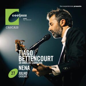 Tiago Bettencourt Instagram - Dia 27 de Julho no @cooljazzfestival é a primeira data anunciada neste ano em que celebro 20 anos de carreira. Estou muito feliz por fazer parte deste festival onde já assisti a muitos concertos improvaveis e tão inspiradores. No topo da minha lista está David Byrne há já uns anos, e Jorge Ben Jor na passada edicão. Vamos tentar estar à altura. Bilhetes já à venda 💪🏻