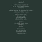 Tiago Bettencourt Instagram - Esta canção foi lançada em tempo de pandemia, discretamente, exatamente ao mesmo tempo que o single Dança. Montei um videoclip low fi pelo qual tenho um carinho especial, feito de imagens magicamente banais filmadas pela @brazjoana com o telemóvel. Dêem uma olhadela no youtube. O poema fala de luz e sombra, do equilíbrio, da aceitação. Enfim, do que quiserem imaginar :)