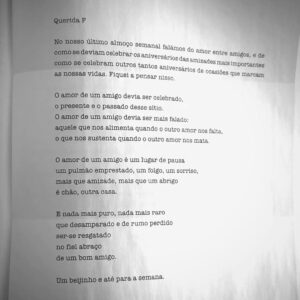 Tiago Bettencourt Instagram - Bom ano meus amigos, que 2024 traga ao mundo mais empatia e discernimento. Aqui fica uma carta bonitinha sobre amor. 
(Texto escrito para a última edição da @vogueportugal)