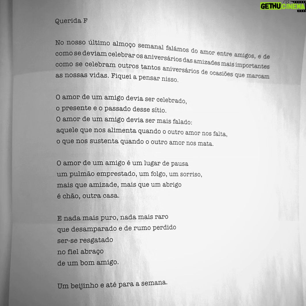 Tiago Bettencourt - 1K Likes - Bom ano meus amigos, que 2024 traga ao mundo mais empatia e discernimento. Aqui fica uma carta bonitinha sobre amor.
(Texto escrito para a última edição da @vogueportugal)
