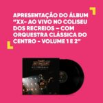 Tiago Bettencourt Instagram - No final do ano do ano passado, Tiago Bettencourt, fez dois espetáculos muito especiais, que contaram com a Orquestra Clássica do Centro de Coimbra e com a sua banda. Os espetáculos foram registados em áudio e vídeo, e deram origem a um álbum duplo "XX- Ao Vivo No Coliseu Dos Recreios – com Orquestra Clássica do Centro - volume 1 e 2". Em 2023 Tiago Bettencourt comemora 20 anos de carreira e lança o tão esperado álbum duplo ao vivo, que conta com duas convidadas especiais: Cláudia Pascoal e Mariana Norton. E ainda um tema inédito "Caminhar". Neste trabalho, Tiago Bettencourt conseguiu fundir "passado e presente - pop e clássico" nas suas canções de sucesso. Para assinalar o lançamento do disco, o artista vai estar #nafnac para apresentar alguns temas ao vivo e sessão de autógrafos. #tiagobettencourt #xx #20anosdecarreira #fnacsessions #sessaodeautografos FNAC Colombo