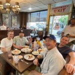 Tim Heidecker Instagram - Tim Heidecker Masterpiece Reunion! 20+ years of friendship with these boys Langer's Delicatessen-Restaurant