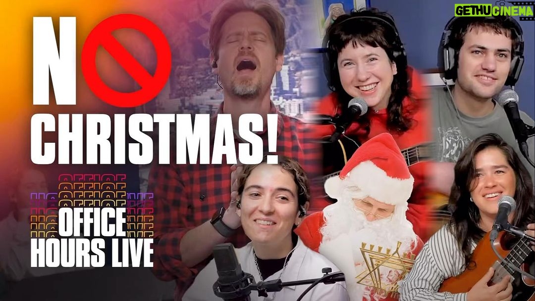Tim Heidecker - 2K Likes - THIS is how you write a holiday hit! @timheidecker, @vicbergeriv, @mjlenderman, @wednesday_gurl, @rachel.kaly and @elianabassist show you how it’s done with their brand new tune “No Christmas” 🚫🎅🏻🕎
See the full process and more only at patreon.com/officehourslive with a FREE seven-day trial.