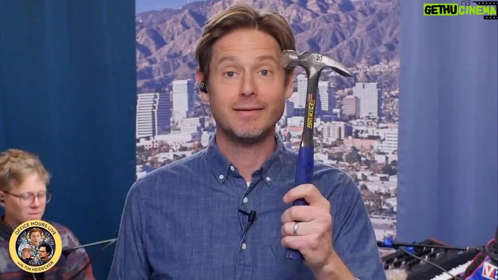 Tim Heidecker Instagram - Tim finally put the hammer down this week on Office Hours! 🔨 Take a sniff with special guests @oobahs and @anamanaguchi_official at the LINK IN BIO or get a big whiff with another hour of the show at patreon.com/officehourslive and get a FREE seven-day trial.