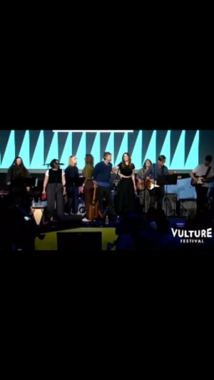 Tim Heidecker Instagram - This was a blast! Katie and Alison asked me to pick a song that I loved when I was 16, and I picked “Bit Part” from The Lemonheads. I showed up to rehearse the day before and they said they were closing the set with “Baba O’Reilly” and would I want to take a verse and play guitar… Fuck yes.  I think we all sound pretty good together! And always great to get to play with my friend @elianabassist / thanks for having me @waxa_katie @vulture