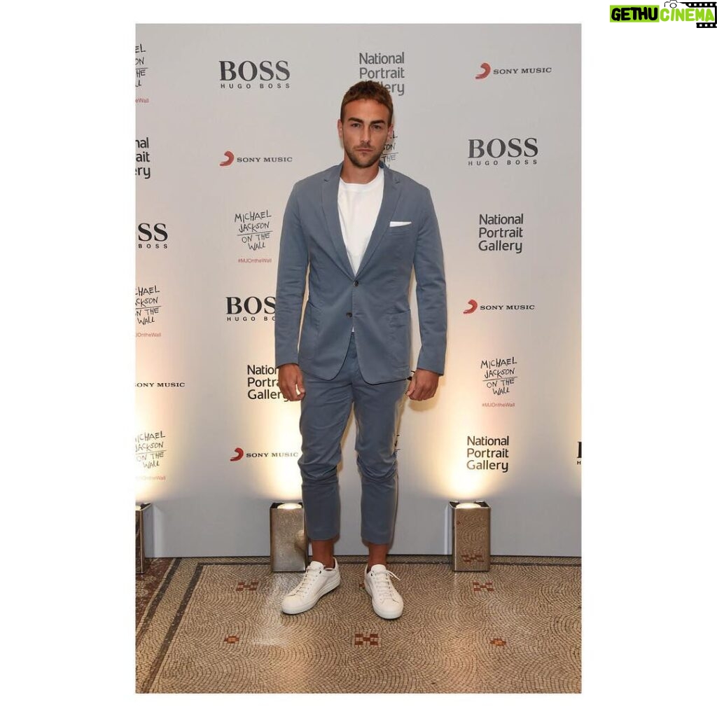 Tom Austen Instagram - Feeling like a boss wearing @boss last night at the amazing private view of #mjonthewall Thanks so much for having me. 👊🏽 #bossxmichaeljackson National Portrait Gallery