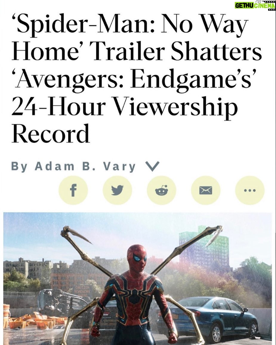 Tom Holland Instagram - It only gets crazier. @spidermanmovie