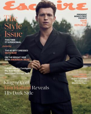 Tom Holland Instagram - Okay @esquire I see you. Swipe for pure glam!