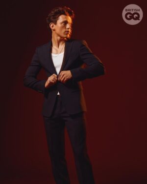Tom Holland Instagram - Ok @britishgq let’s do this again.  I absolutely loved shooting with @abdmstudio . Thank you for making something that always stresses me out really fun. 

Interview by: Jonathan Heaf  @jonathangq

Photography by: @abdmstudio

Styling by: The devilishly handsome @luxurylaw

Hair and makeup: The extraordinarily talent @spekerachael