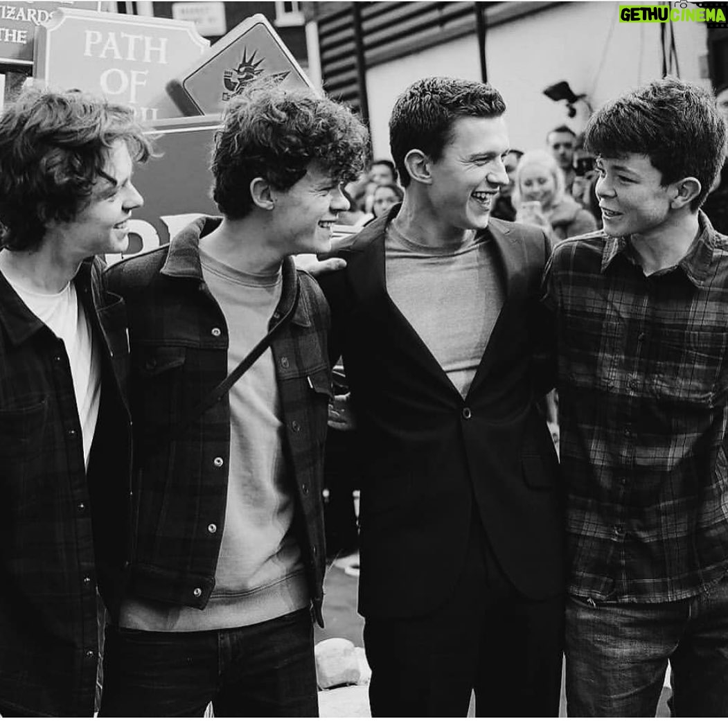 Tom Holland Instagram - Onward is about brotherhood. Loved sharing it tonight with mine. Thanks London for always being a great host and Go grab your family and check out onward. #onward