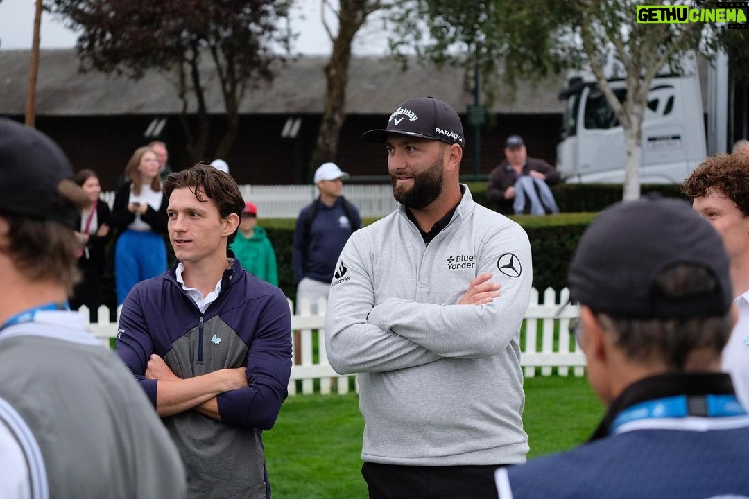 Tom Holland Instagram - A family affair and smiles all round. Thank you @bmwpga for having us and thank you @jonrahm for showing us the way.