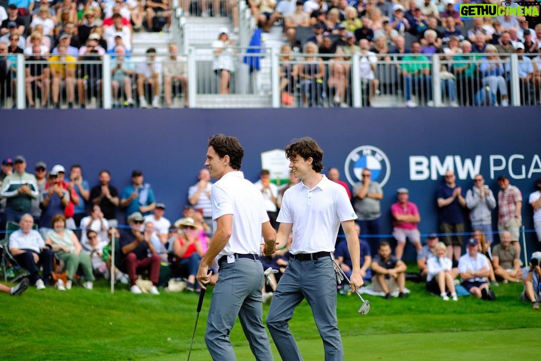 Tom Holland Instagram - A family affair and smiles all round. Thank you @bmwpga for having us and thank you @jonrahm for showing us the way.