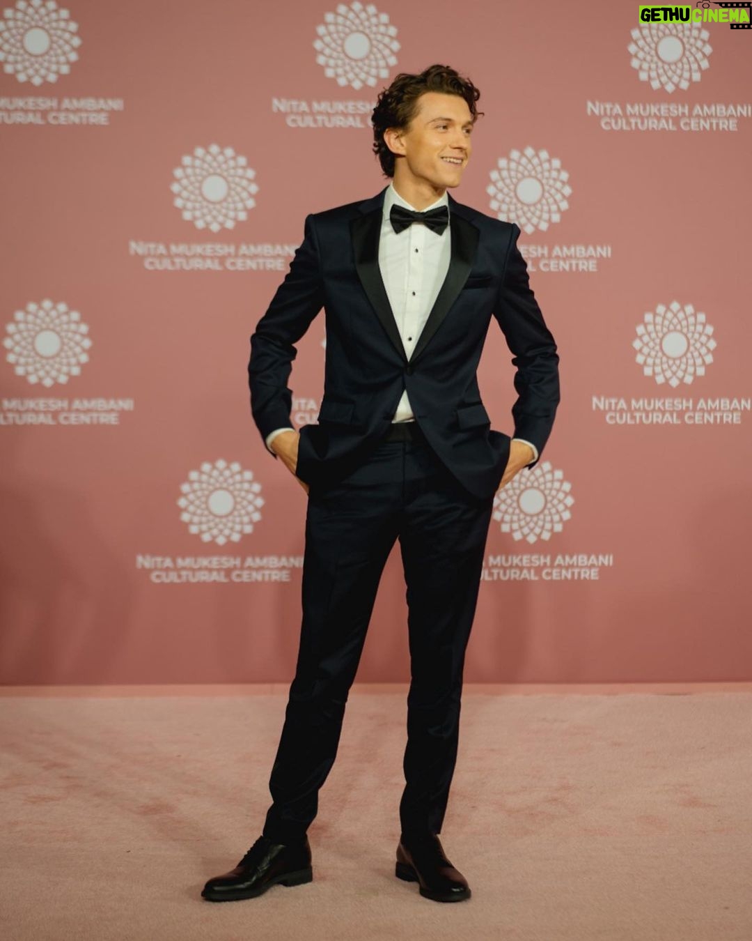 Tom Holland - 9.7 Million Likes - Thank you to the Ambani family for inviting us to celebrate the opening of the @nmacc.india . A truly wonderful experience that I’ll never forget.