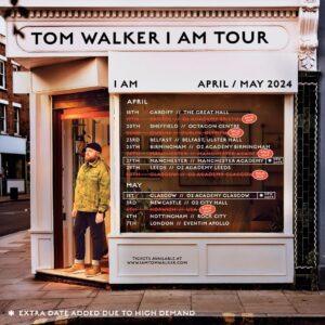 Tom Walker Instagram - YOU LEGENDS have been going mad with the tour dates so I have added 2 extra dates, one in Glasgow and one in Manchester!
Tickets on sale on Friday, get yours before they sell out