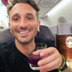 Tommy Little Instagram - This is a “non alcoholic” drink. Apparently they have been serving them on planes for some time but this was the first time I’ve tried one. It was delicious but unfortunately it didn’t make me look as cute or red or bloated as that time I drank two litres of baileys on a flight and for some god unknown reason decided it was selfie time. Anyway, new year new you stuff 🙏