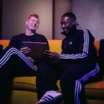 Toni Kroos Instagram - B E H I N D T H E S C E N E S Good Vibes only beim Shoot mit @toni.kr8s und @davidalaba in Madrid. Mehr Content findet ihr übrigens auf unserem YouTube und TikTok Channel 🤫 Madrid, Spain