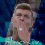 Toni Kroos Instagram - Take part in the new „From Everywhere“ challenge in the @toni.kr8s_academy App! 👀 Upload your video and have the chance to win great prices! 📲🎁 #tonikrooschallenge