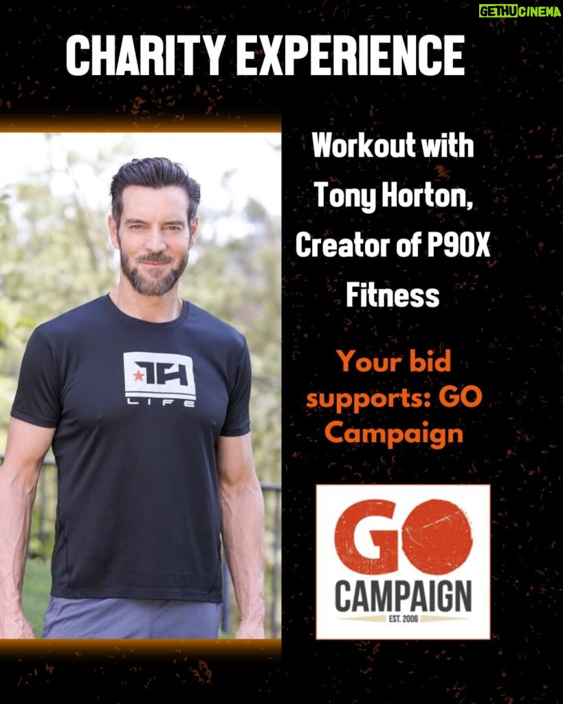 Tony Horton Instagram - Hey kids! I don’t do private training sessions anymore, but I couldn’t say no to helping orphans and disadvantaged children, so grab this rare opportunity while you can! Come visit my private gym in Los Angeles and let me give you a personalized one-on-one session tailored to your needs. We’ll sweat, we’ll laugh, we’ll get younger together. This would be a great holiday gift for yourself or a loved one. Get fit and help kids at the same time – a win/win for everyone! Place your bid today! Place Your Bid today in LINK IN BIO #fitness #homeworkout #p90x