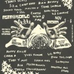 Travis Scott Instagram - NOVEMBER COME WONT YOU POP OUT AT THE FEST. 3RD ANNUAL ASTROWORLD FEST LINE IS NOW HERE. WELCOME TO UTOPIA WE MORPHED THE GROUNDS INTO A NEW UNIVERSE THIS YEAR CANT WAIT FOR YALLL TO SEEEE IT. AND IM BRINGING SOME AVENGERS WIT ME PS SHOW IS SOLD OUT BUT I FINESSED A BIT MORE FOR YALL LETS THE RAGGGGGEEEEEEEERSS FUCKING COMMENCE BASNNFKDJDJRVEBEHWH