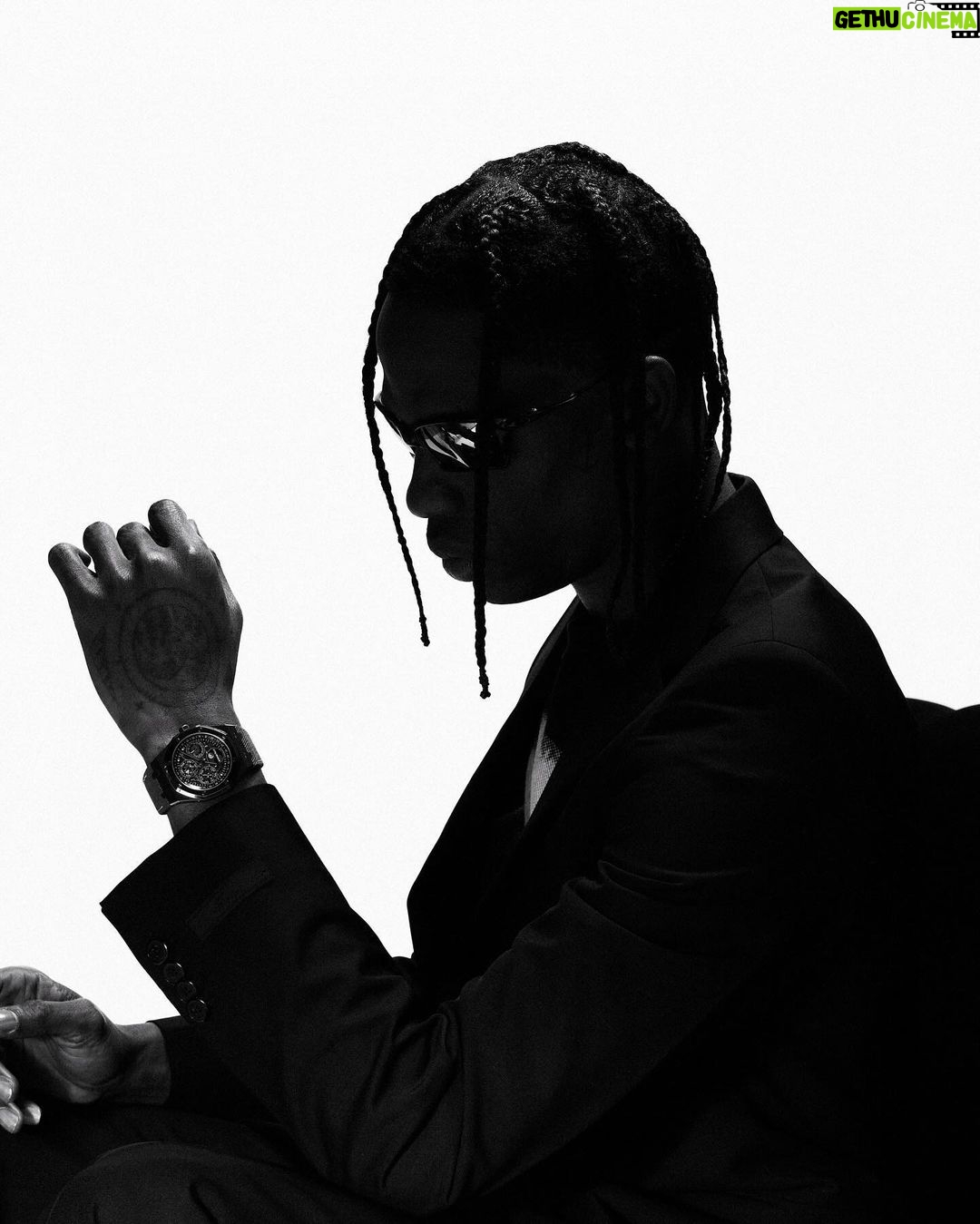 Travis Scott Instagram - Somewhere in between George Clooney and Dj screw A Trip from Houston to Swiss AP collection out now. @cactusjack @audemarspiguet