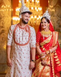 Trina Saha Instagram - Love and laughter at our wedding venue. @baro_kuthi_rajbari Brand Faces : @neel_bhattacharya @trinasaha21 Photography: @sayantan_dutta_photography Agency : Team Soumojit Adak Book Now 📞 098363 67737 Location 📍 https://g.co/kgs/aAK9YQ #BaroKuthiRajbari #MajesticUnion #TimelessElegance #RoyalWeddings #OpulentVenues #HistoricCharm #LoveInLuxury